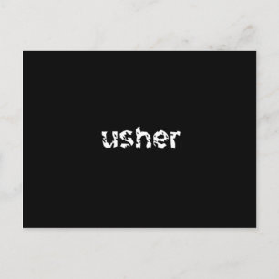 Usher Postcard