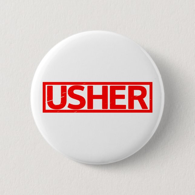 Usher Stamp Button (Front)