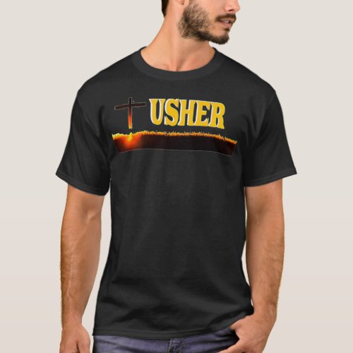 Usher Uniform  for Christians church Gift Men  Wom T_Shirt