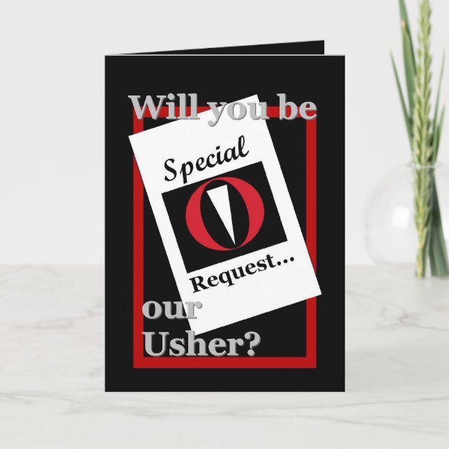 USHER Wedding Invitation - Special Request (Front)