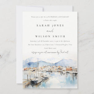 Ushuaia Argentina Landscape Wedding Anniversary Invitation