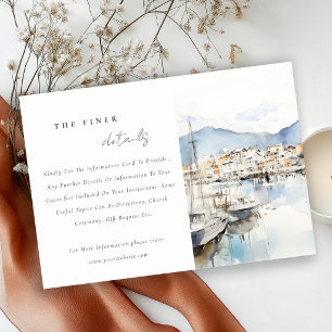 Ushuaia, Argentina Landscape Wedding Detail Enclosure Card