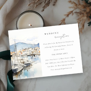 Ushuaia, Argentina Landscape Wedding Reception Enclosure Card