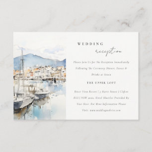 Ushuaia, Argentina Landscape Wedding Reception Enclosure Card