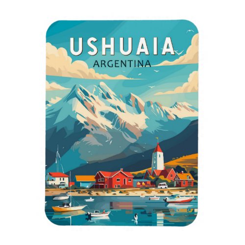 Ushuaia Argentina Travel Art Vintage Magnet