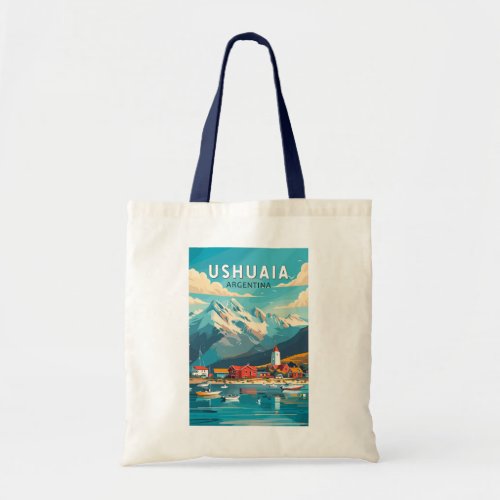 Ushuaia Argentina Travel Art Vintage Tote Bag