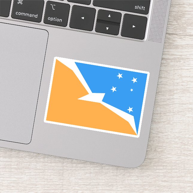 Ushuaia, Flag of Tierra del Fuego Sticker (Detail)