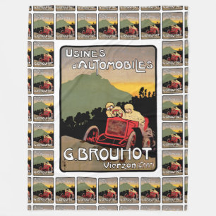 Usines d'Automobiles Fleece Blanket