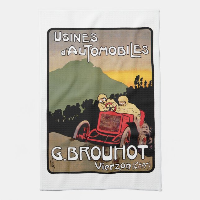 Usines d'Automobiles Kitchen Towel (Vertical)
