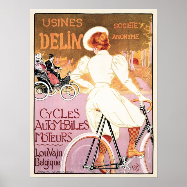 Usiness Delin Cycles French Cycle Poster Advert (Front)