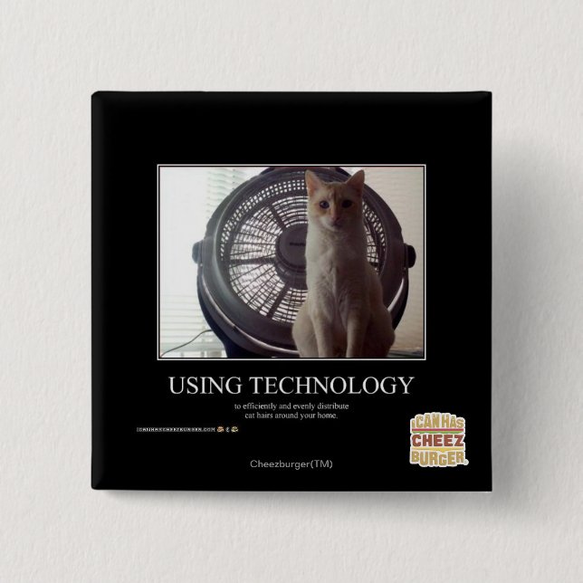 Using Technology Pinback Button (Front)