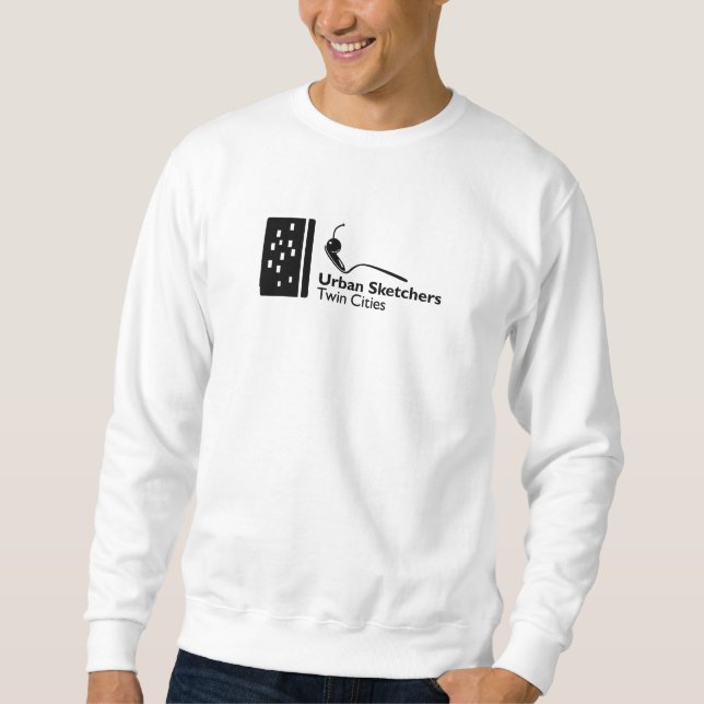 USK Twin Cities Black Logo Basic Sweatshirt (Front)