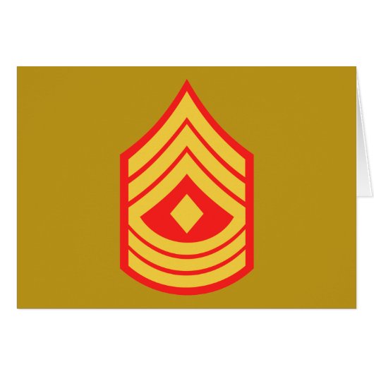 USMC 1st Sgt First Sergeant E-8 Cards (Front Horizontal)