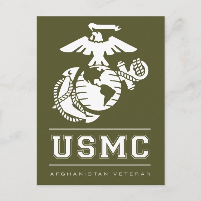 USMC Afghanistan Veteran Postcard (Front)