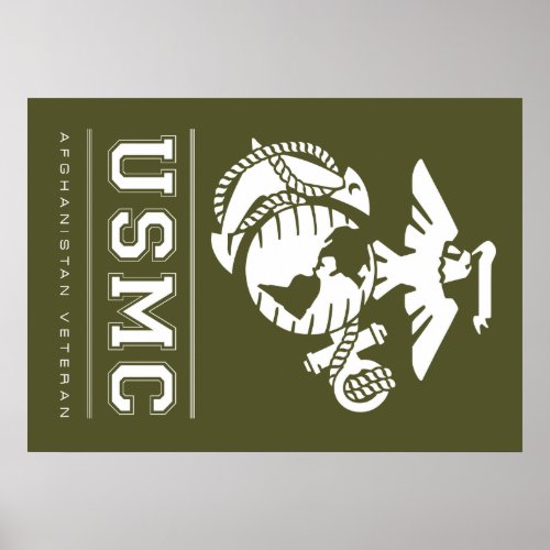 USMC Afghanistan Veteran Poster
