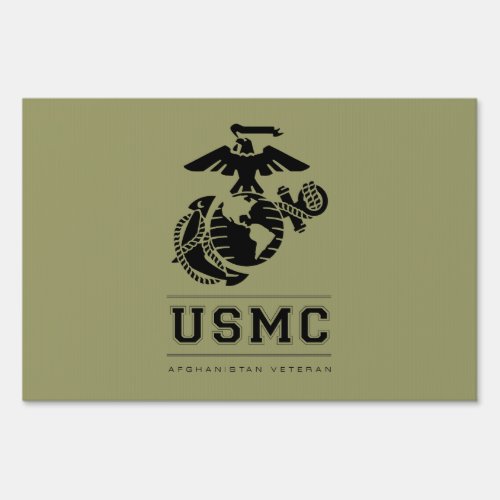 USMC Afghanistan Veteran Sign