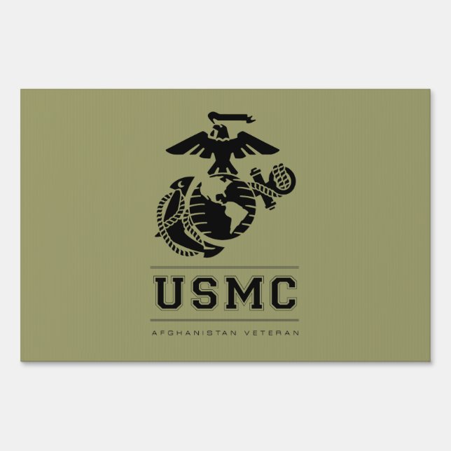 USMC Afghanistan Veteran Sign (Front)