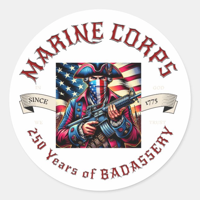 USMC Badassery Stickers (Front)