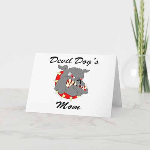 USMC Devil Dogs Mom Card