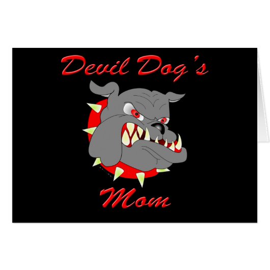 USMC Devil Dog's Mom Cards (Front Horizontal)