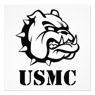 USMC Dog Custom Invitations