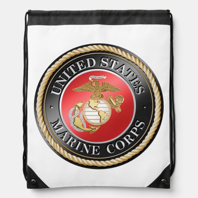 USMC Drawstring Backpack (Front)