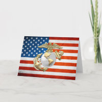 USMC Eagle, Globe & Anchor (EGA) [3D] Card