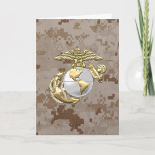 USMC Eagle, Globe & Anchor (EGA) [3D] Card
