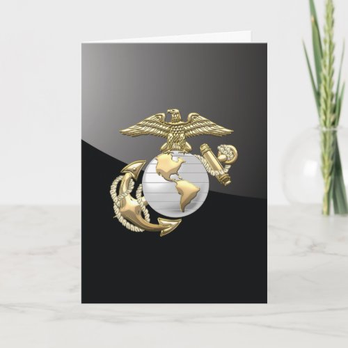 USMC Eagle Globe  Anchor EGA 3D Card