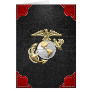 USMC Eagle, Globe & Anchor (EGA) [3D] Cards
