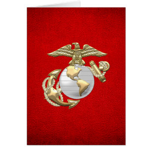 USMC Eagle, Globe & Anchor (EGA) [3D] Cards