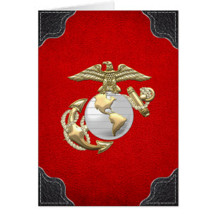 USMC Eagle, Globe & Anchor (EGA) [3D] Cards