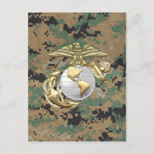 USMC Eagle, Globe & Anchor (EGA) [3D] Postcard