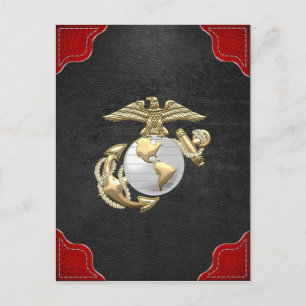 USMC Eagle, Globe & Anchor (EGA) [3D] Postcard