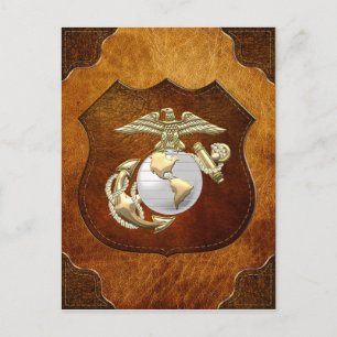 USMC Eagle, Globe & Anchor (EGA) [3D] Postcard