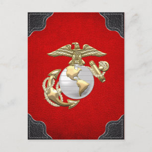 USMC Eagle, Globe & Anchor (EGA) [3D] Postcard
