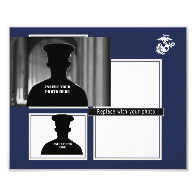 USMC EGA Photo Collage Print (Front)