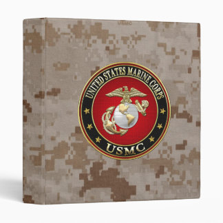 Marine Corps Binders, Custom Marine Corps 3 Ring Binder Designs