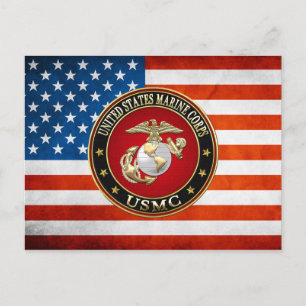 USMC EGA [Special Edition] [3D] Postcard