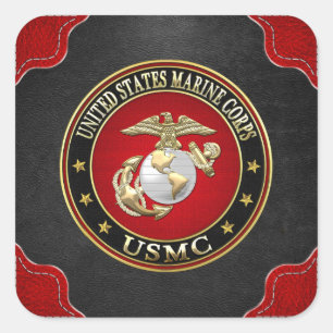 USMC EGA [Special Edition] [3D] Square Sticker