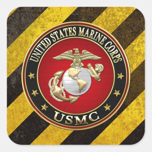 USMC EGA Special Edition 3D Square Sticker