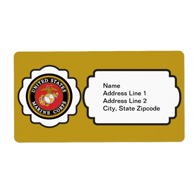 USMC Emblem Label (Front)