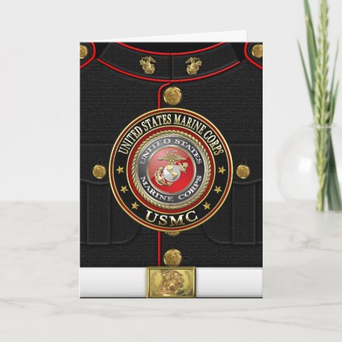 USMC Emblem Special Edition 3D Card