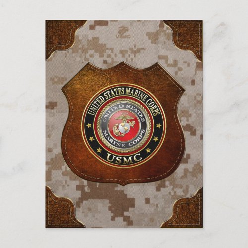 USMC Emblem Special Edition 3D Postcard