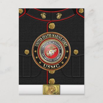 Usmc Emblem [special Edition] [3d] Postcard by usmarines at Zazzle