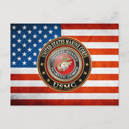 USMC Emblem Special Edition 3D Postcard
