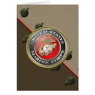 USMC Emblem & Uniform [3D] Cards
