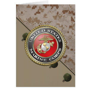 USMC Emblem & Uniform [3D] Cards