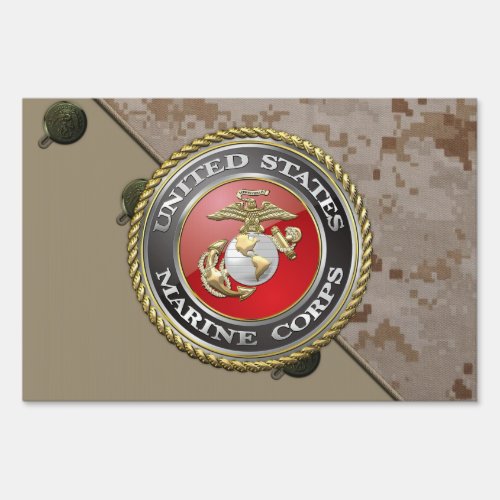 USMC Emblem  Uniform 3D Sign