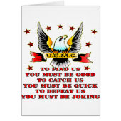 USMC Find Us Catch Us Defeat Us You Must Be Joking (Front)